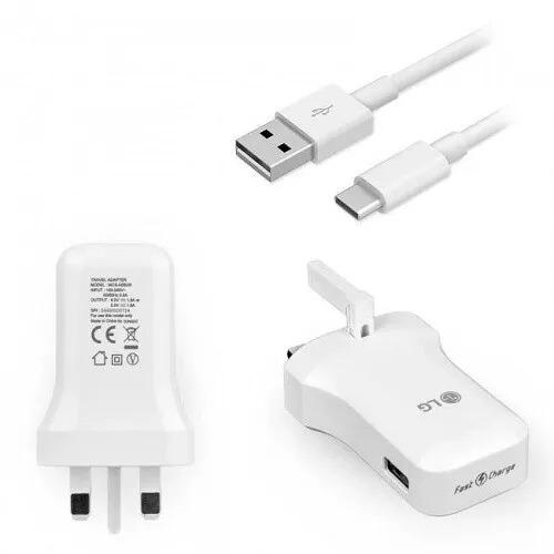 LG MCS-H06UR 1.8A UK EU Fast Charger Plug + Type C Cable For G6 G5 G7 G8 ThinQ