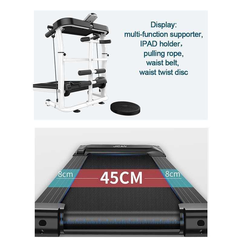 Treadmill home fitness folding motorized treadmill 120kg walk running, photo 4 of 4