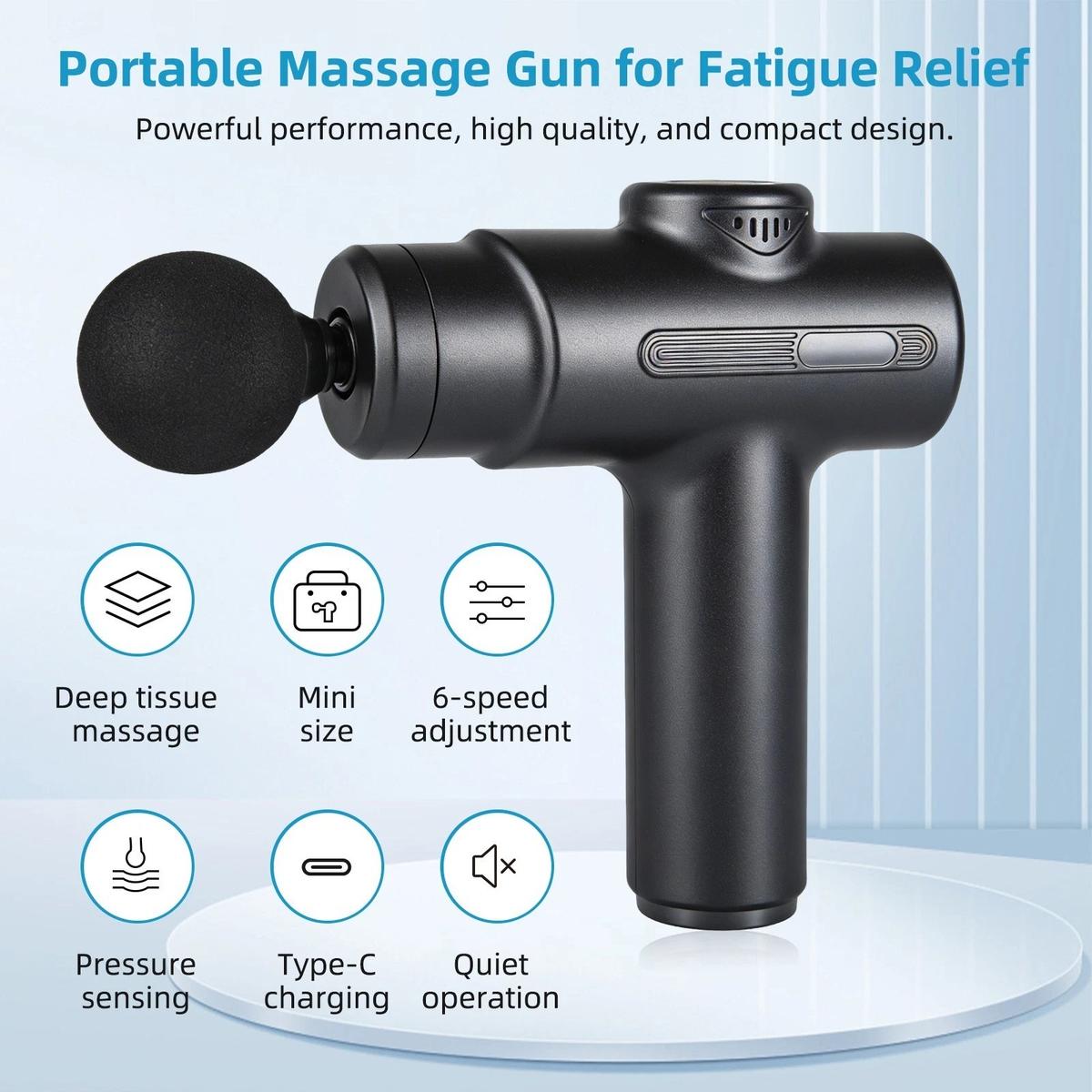 Massage Gun Percussion Massager Deep Tissue Muscle Vibrating Relaxing + 4 Heads, photo 2 of 5
