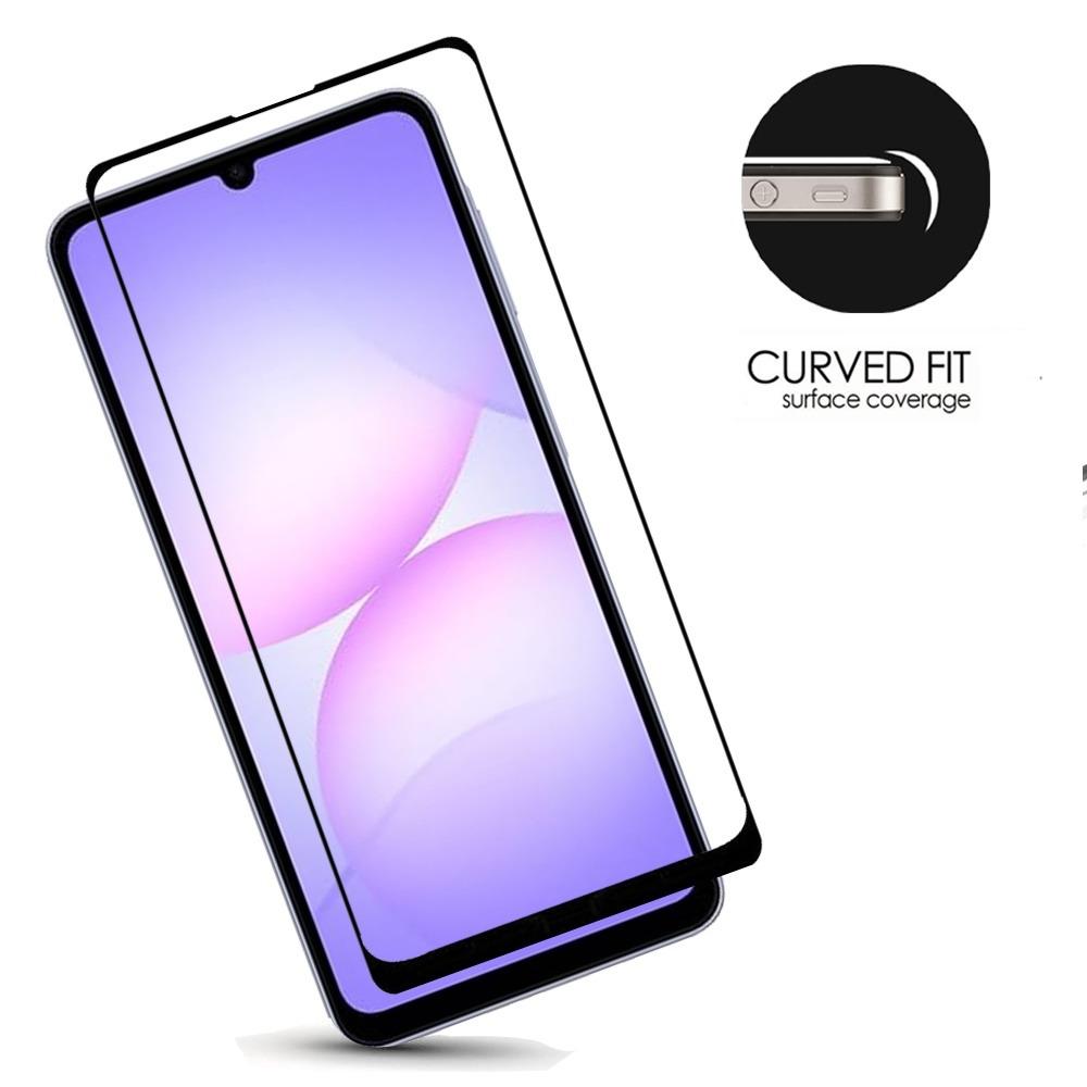 Samsung Galaxy A07 Black Edged Tempered Glass Screen Protector, photo 3 of 4