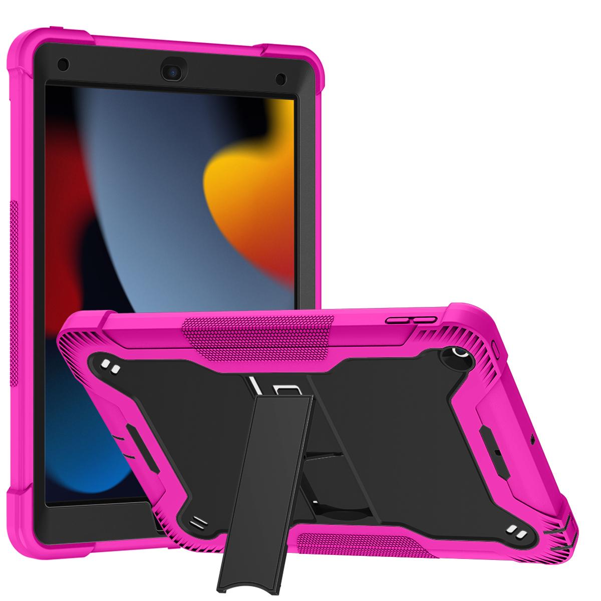 Apple iPad 10th Gen 2022 Tough Tablet Strong Kickstand Hybrid Case Cover - Hot Pink