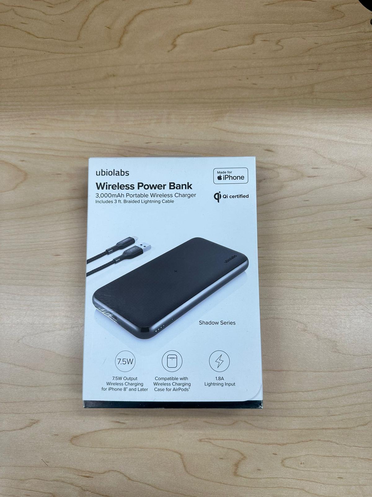 Ubiolabs Wireless Power Bank Shadow Series 3000mAh APPLE WATCH CHARGER - NEW
