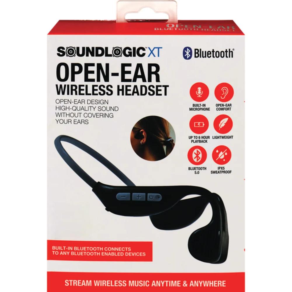 SoundLogic XT Open-Ear Wireless Headset Bluetooth - BLACK (lane A RACK 6)