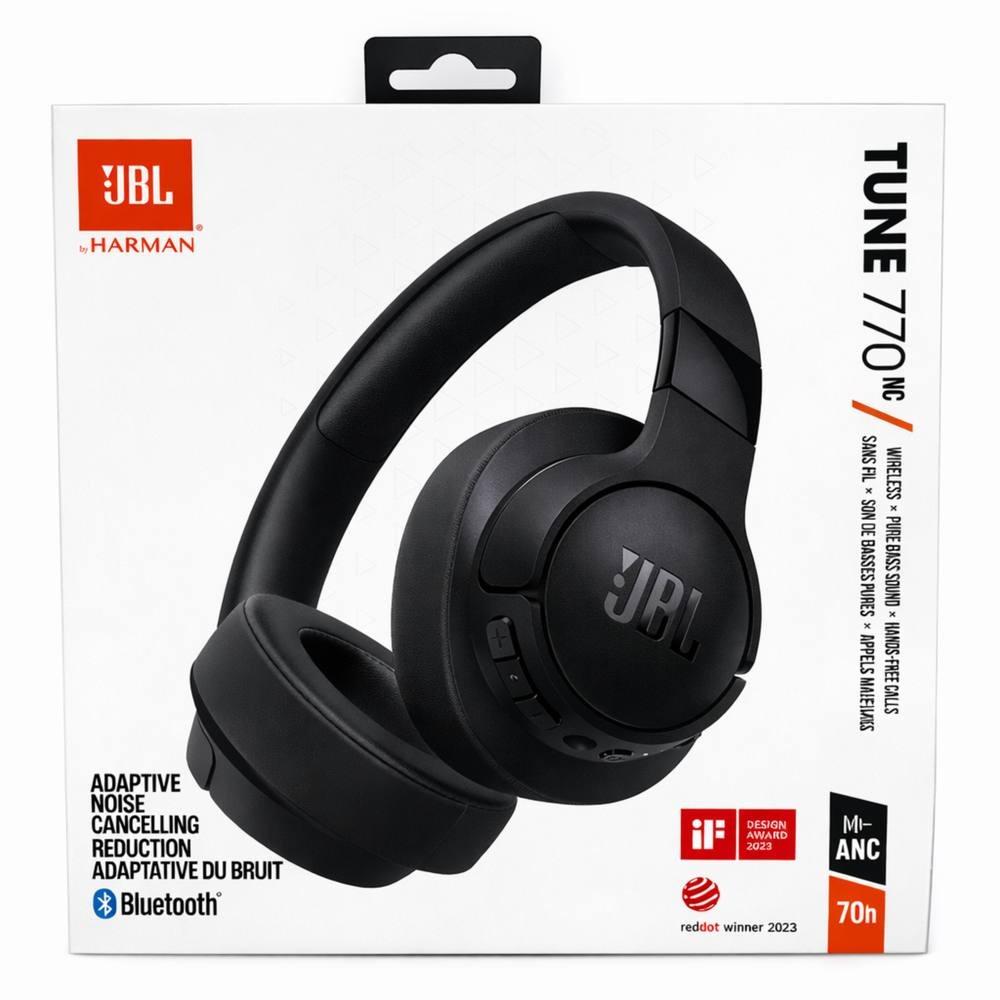 JBL Tune 770NC Wireless ANC Bluetooth Headphones - Black
