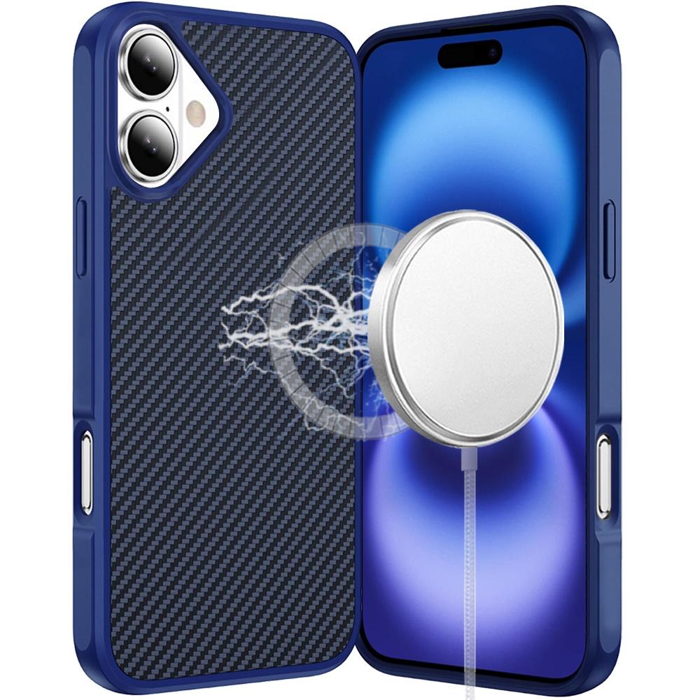 iPhone 17 Carbon Fiber Magnetic Ring Hybrid Cases. Available In Multiple Colors., photo 3 of 4