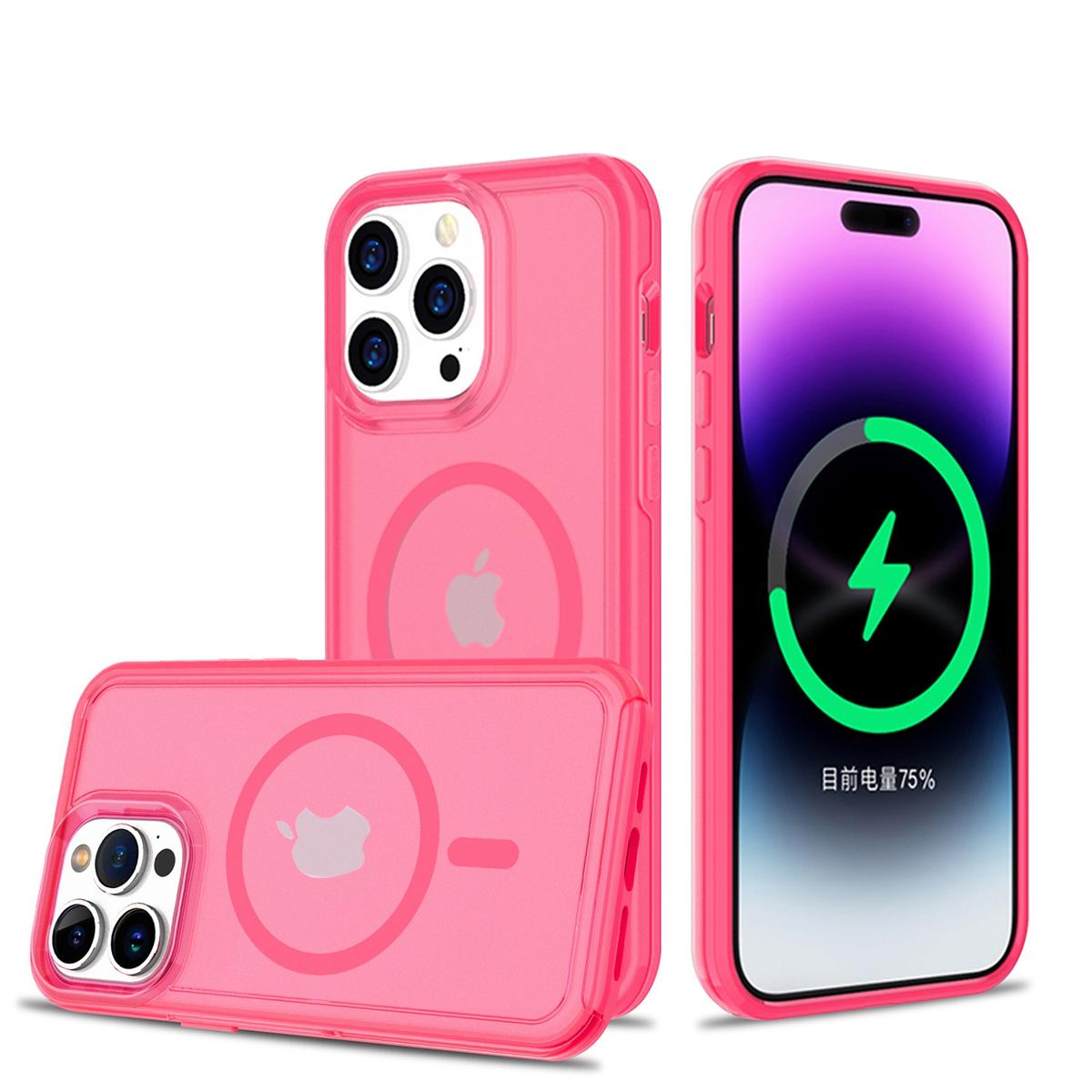 iPhone 14 PRO 6.1" Greatest Clear Acrylic [Magnetic Circle] Tough Shockproof Hybrid Case with Metal Buttons – Heavy-Duty & MagSafe Compatible, photo 17 of 17