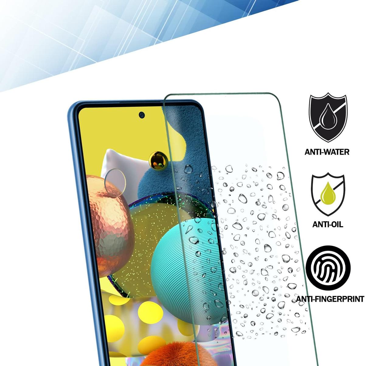 Tempered Glass Screen Protector for Samsung Galaxy A72 – Ultra-Thin, Anti-Scratch & Smudge Resistant, photo 3 of 3