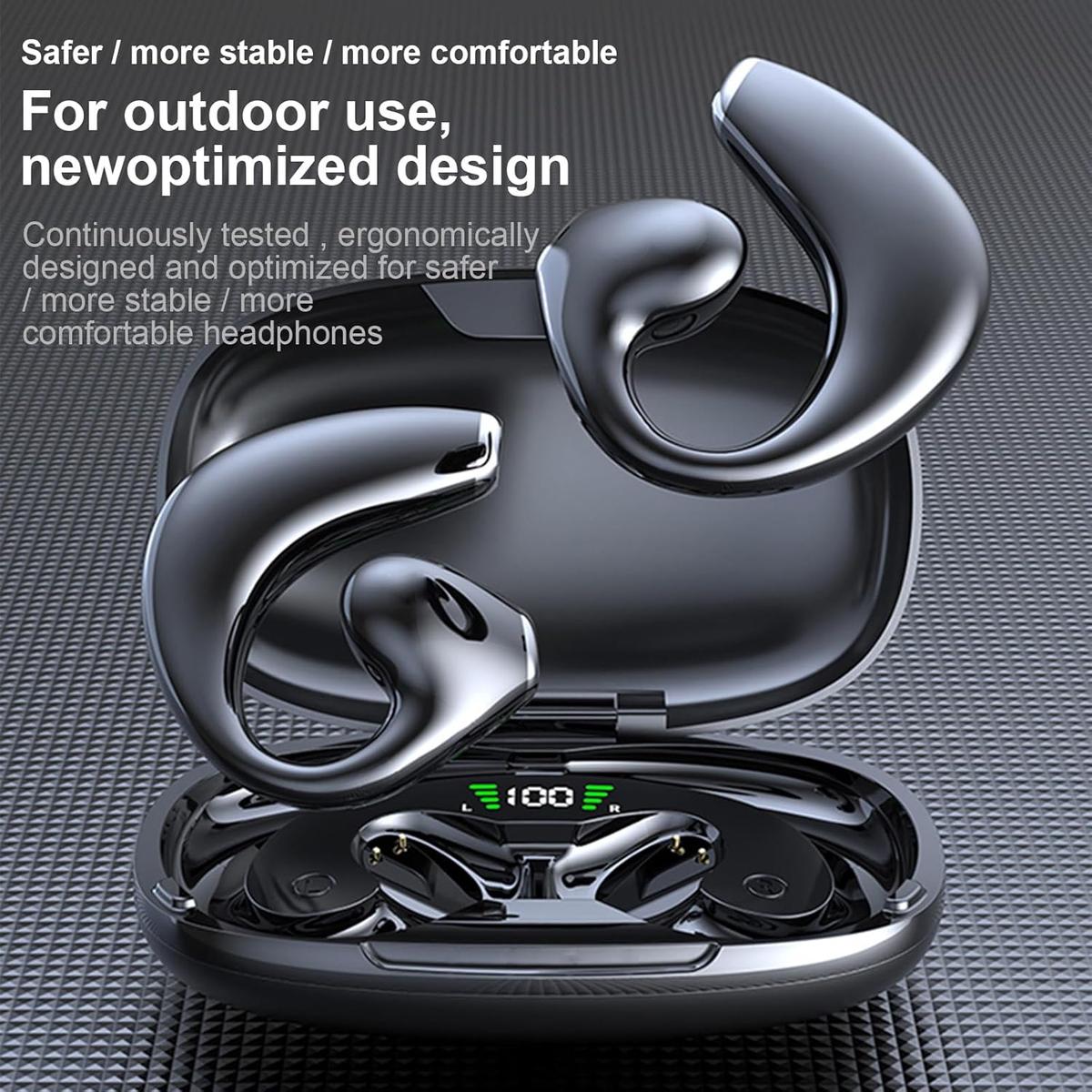 Docooler Wireless Bone Conduction BT Headset for Sports Gaming Running, photo 4 of 5