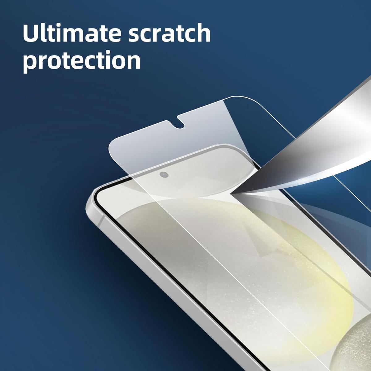 Pack of 3 Samsung Galaxy S25 Tempered Glass Screen Protectors – Ultra Durable, Scratch Resistant & HD Touch Sensitive, photo 4 of 4