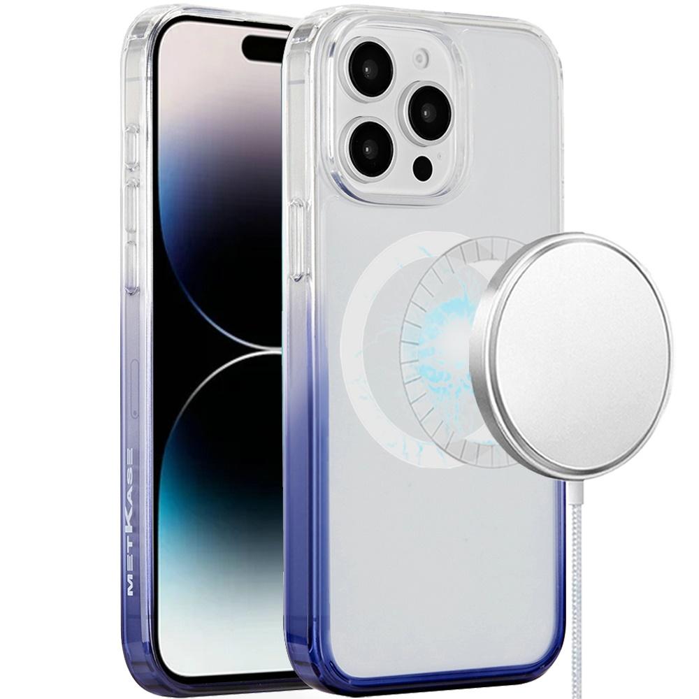 iPhone 14 Pro Max 6.7" Magnetic Space Gradient Hybrid Case – Two Tone Finish with Camera Protection
