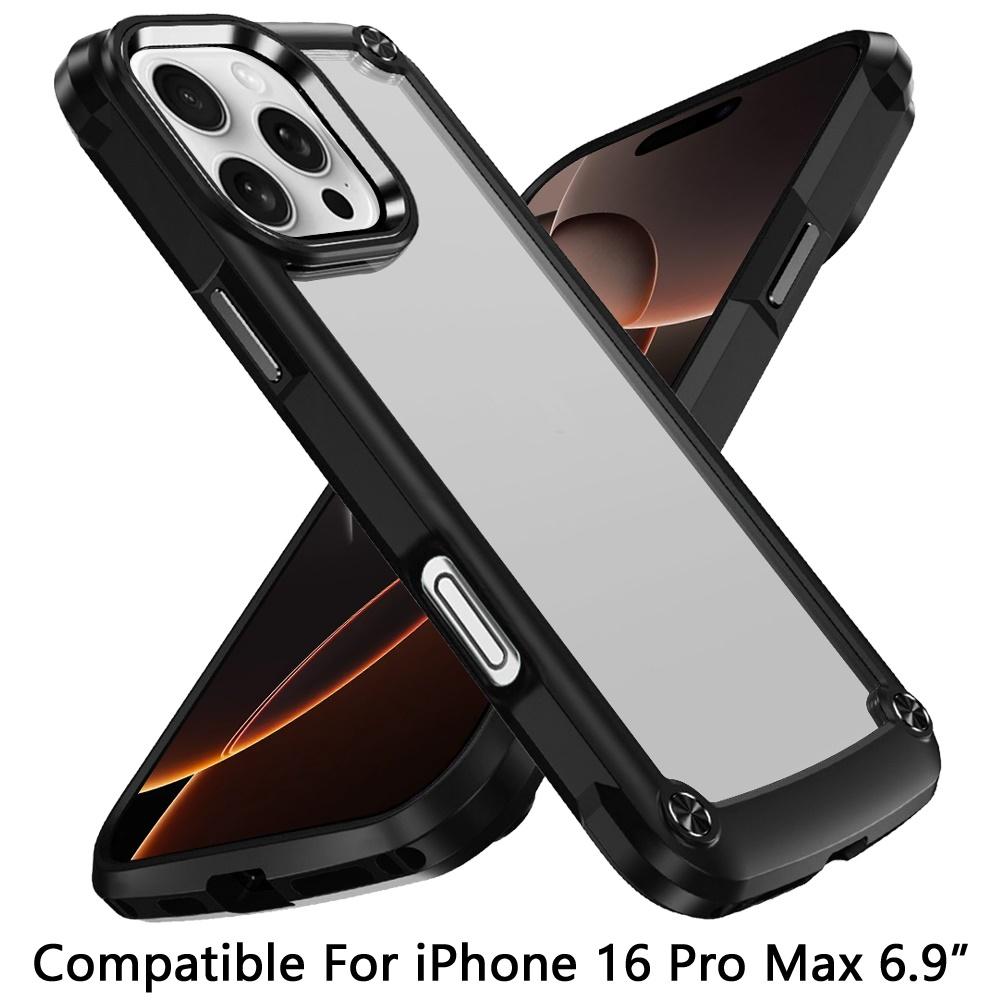 iPhone 16 Pro Max 6.9-Inch Ultimate CaseX Transparent Hybrid Case – Crystal Clear Back with Metal Buttons & Camera Guard, Slim Shockproof Design, photo 2 of 9