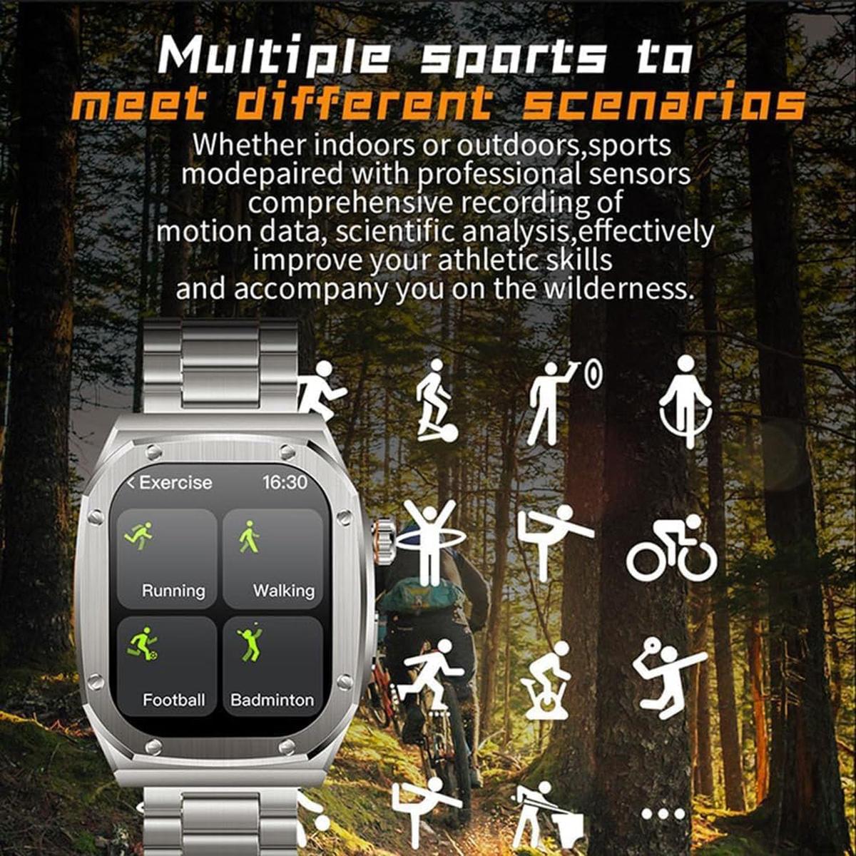 Z85 Max Smartwatch, Z85 Max Smart Watch,Z85 Smart Watch,Z85 Watch,2.1 Inch Utral Large HD Display,Ip68 Wate Rproof Smartwatch, Outdoor Sport Fitness Tracker Watch,460mah Super Long Standby, photo 2 of 5