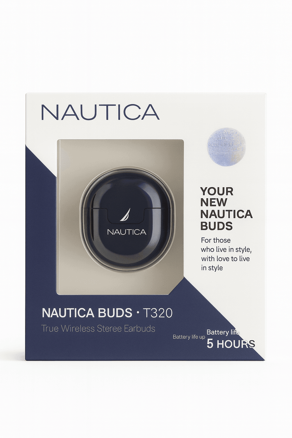 Nautica Buds T320 True Wireless Stereo Earbuds with Charging Case