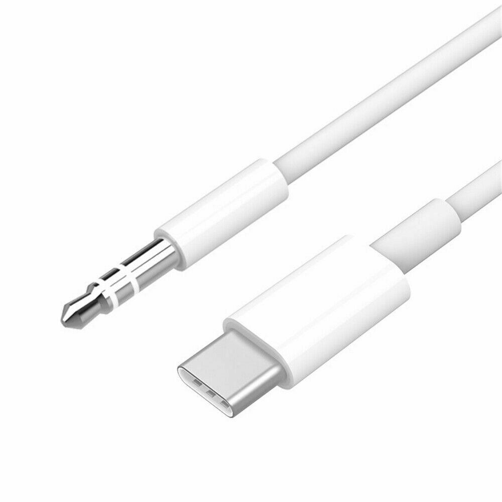 TYPE-C to 3.5mm Jack AUX Audio Adapter Cable in White