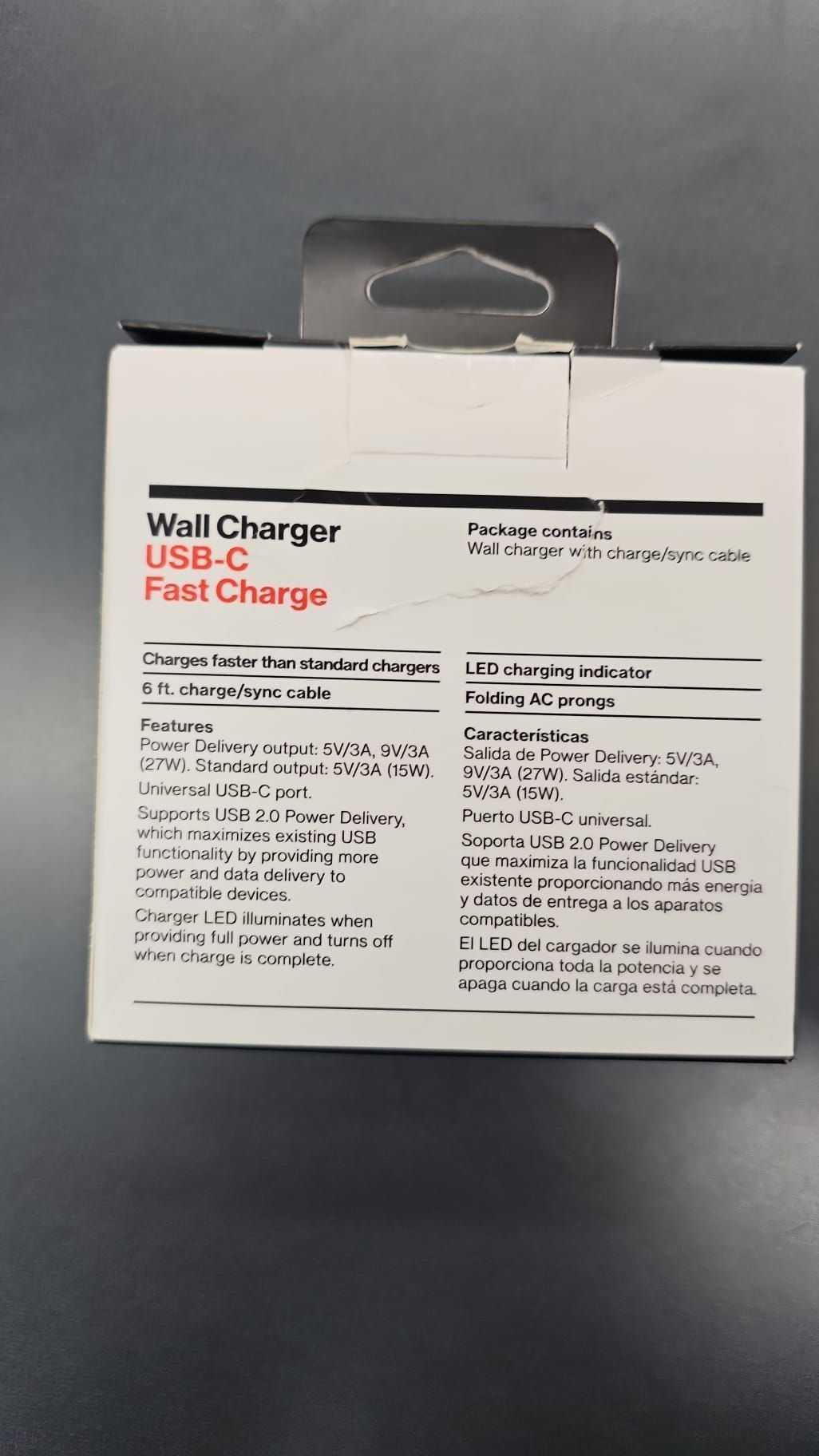 Original Verizon 6ft USB-C to USB-A Quick Charge 3Amp Home Wall Charger, photo 2 of 2