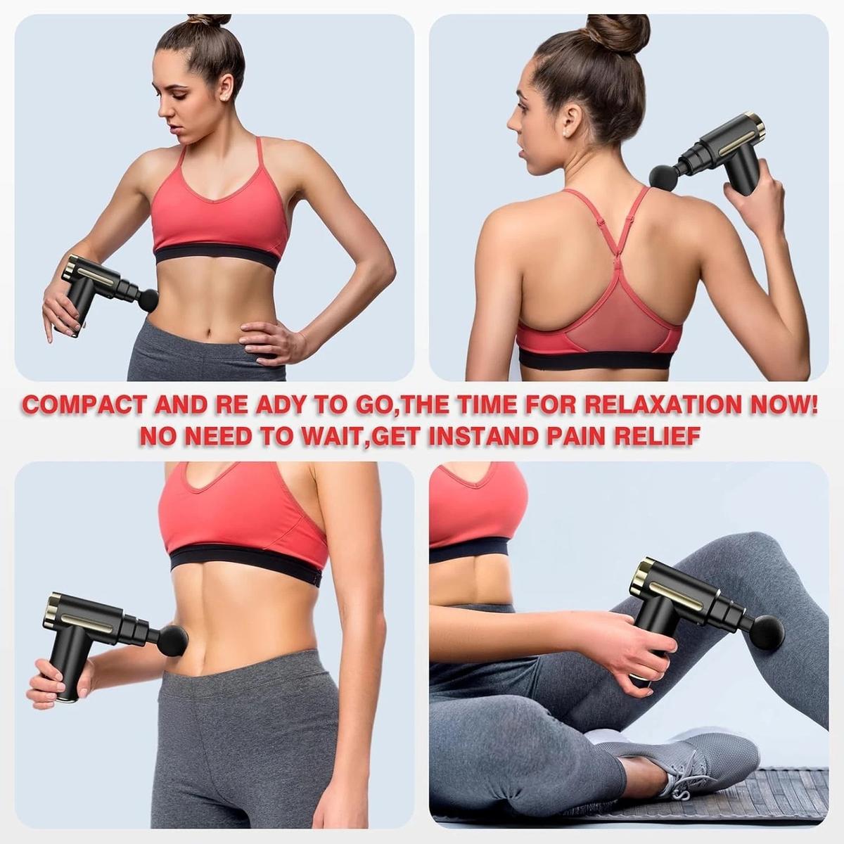 Cotsoco Professional Deep Tissue Percussion Massage Gun with 4 Massage Heads & 6 Speed Levels, photo 4 of 5