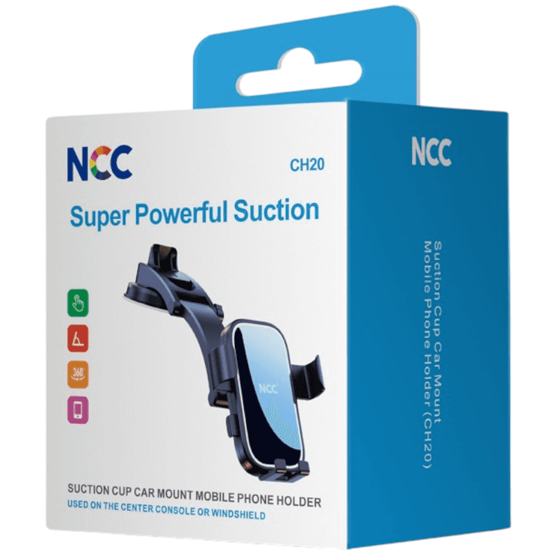 "Car Holder Smartphone Autohalterung NCC CH20 (Super Powerful Suction), black