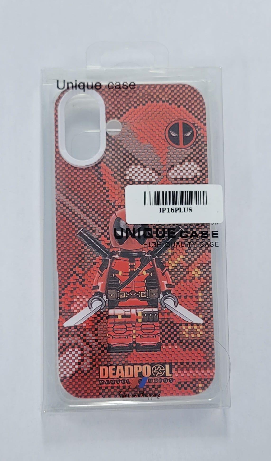 Deadpool Pixel Art iPhone 16 Plus Case