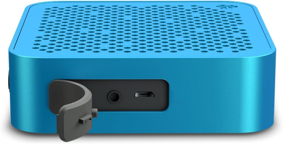 JLab Crasher Mini Wireless Bluetooth Speaker | Bluetooth 2.1 | 18 Hour Battery Life | Water Resistant & Dust Resistant | USB + AUX Backup Available | Blue, photo 2 of 5