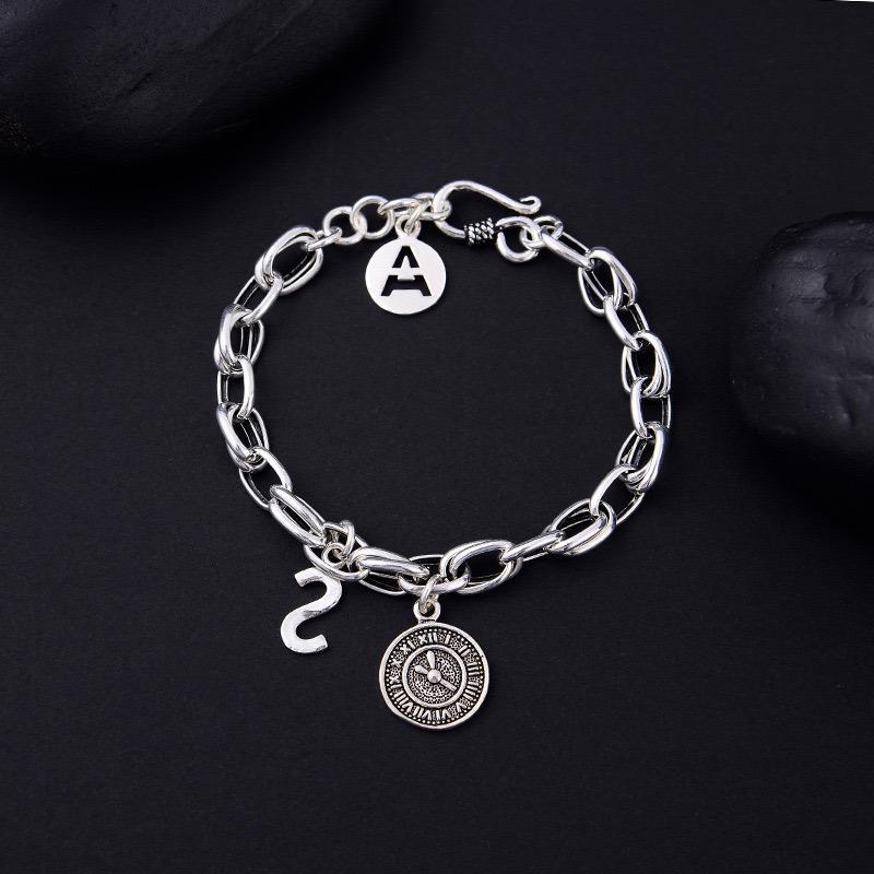 S925 sterling silver men's bracelet