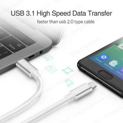 USB-C to USB-C Fast Charge Type C to Type C Cable Cord with Package in White, photo 4 of 10