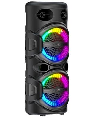 8″ Portable Bluetooth® PA Speaker with Ring Light