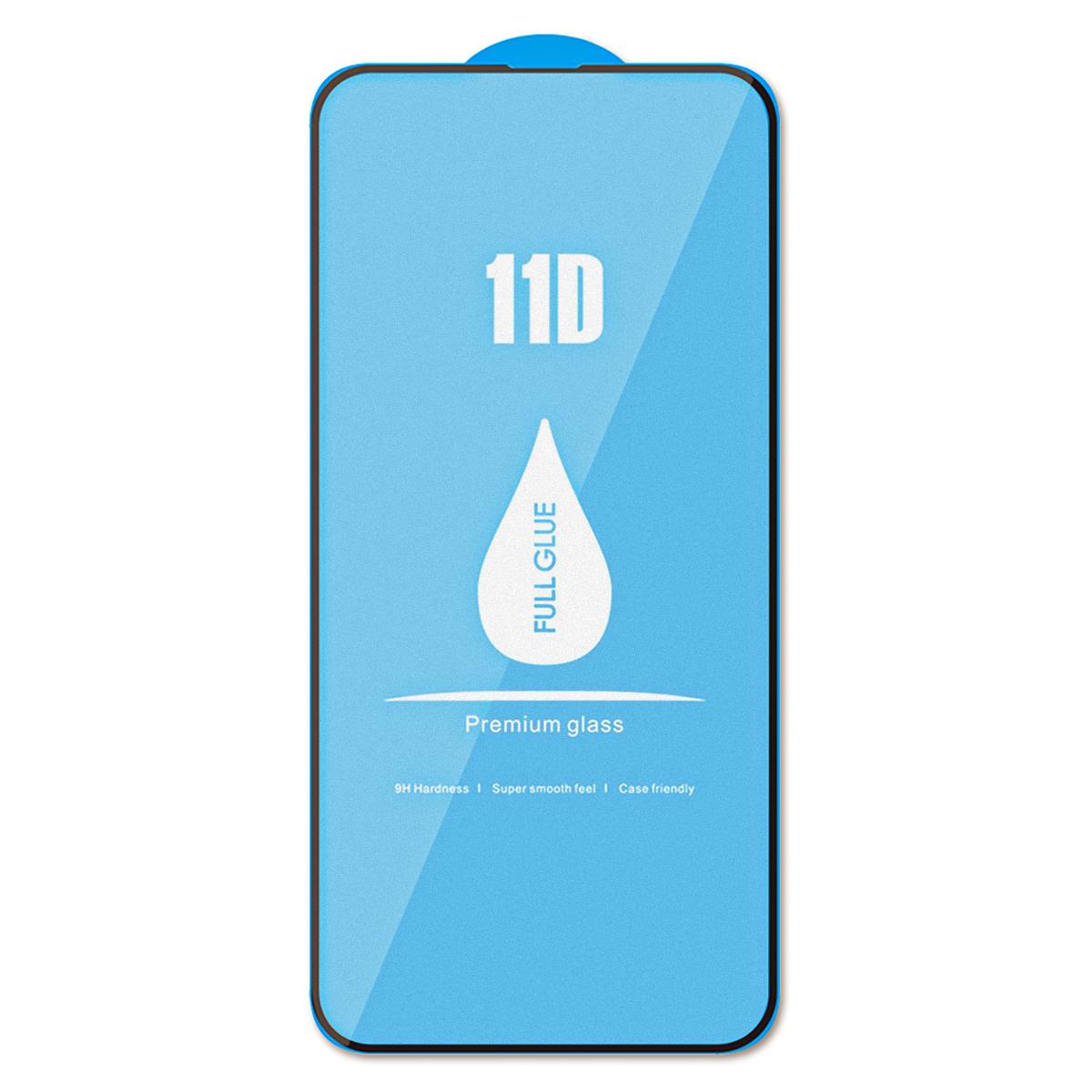 Apple iPhone 14 PRO 6.1" Anti-Finger Print 11D Full Glue High Grade Alumina Curved Screen Tempered Glass