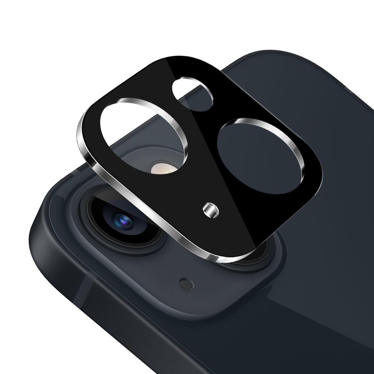 iPhone 12 & iPhone 12 Pro Camera Lens Colored Edge Tempered(2.5D) - Black
