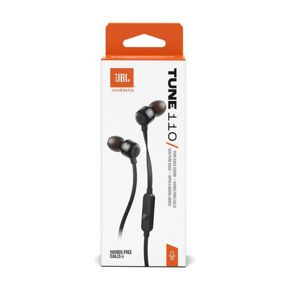 JBL Tune 110 In-Ear Wired Earphones with Pure Bass Sound & Microphone