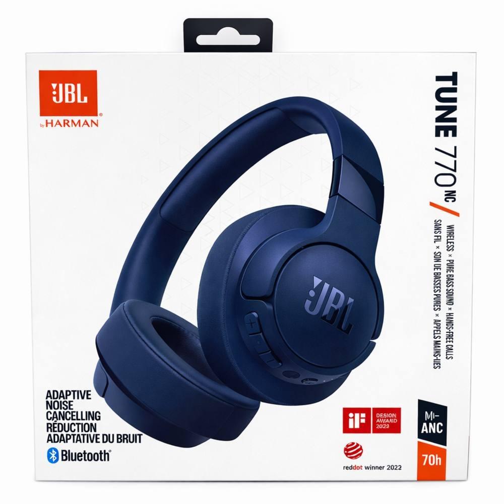 JBL Tune 770NC Wireless ANC Bluetooth Headphones - Blue