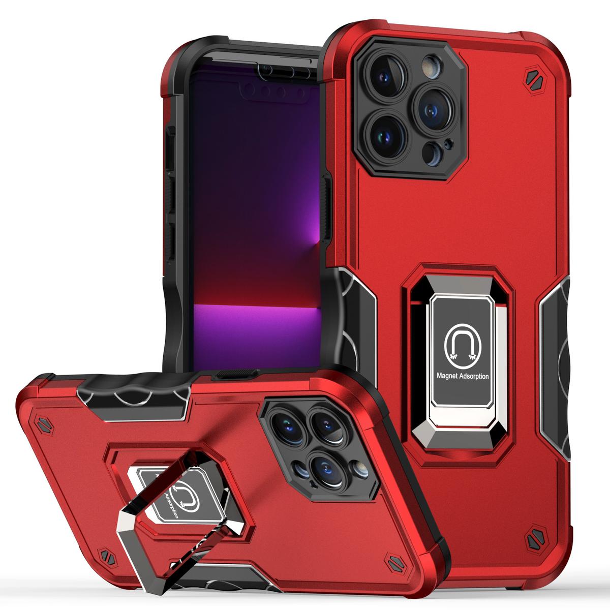 Apple iPhone 11 Pro MAX (XI6.5) OPTIMUM Magnetic Ring Stand Hybrid Case Cover, photo 6 of 7