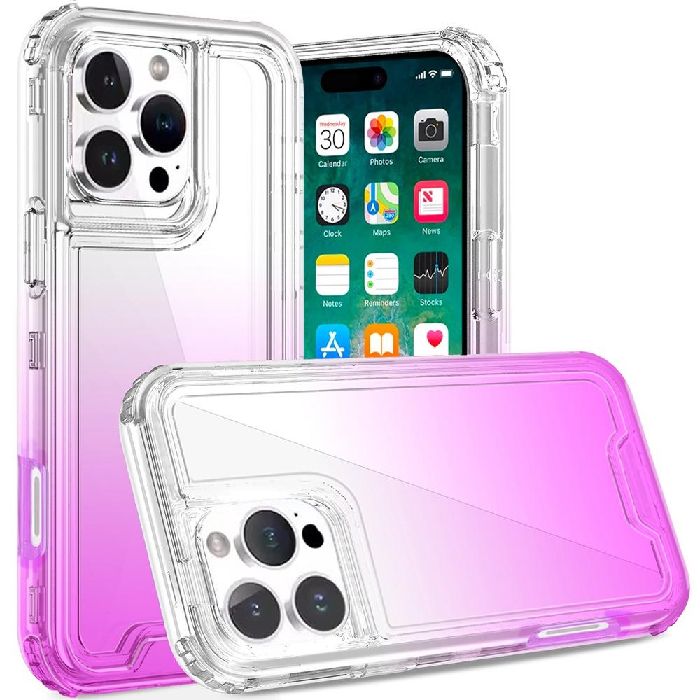iPhone 16 Pro Max 6.9-Inch 3-in-1 Two-Tone Transparent Hybrid Case – Shockproof Dual-Layer Protective Cover with Clear Back & Color-Accented Bumper, photo 5 of 7