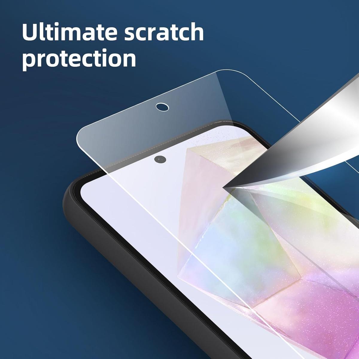 Pack of 3 Samsung Galaxy A35 5G Tempered Glass Screen Protectors – Ultra Durable, Anti-Scratch, HD Clarity & Easy Bubble-Free Install, photo 4 of 4