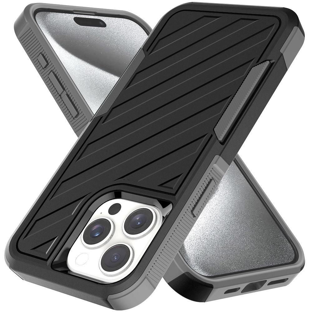 Noble Lined Dual-Layer Hybrid Shockproof Case for iPhone 15 Pro Max, photo 2 of 9