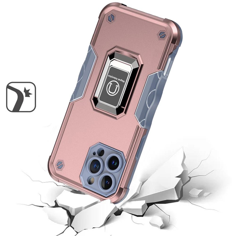 iPhone 16 Pro Max 6.9-Inch OPTIMUM Magnetic Ring Stand Hybrid Case – Shockproof Dual-Layer Cover with 360° Rotating Kickstand & Magnetic Mount Support, photo 8 of 9