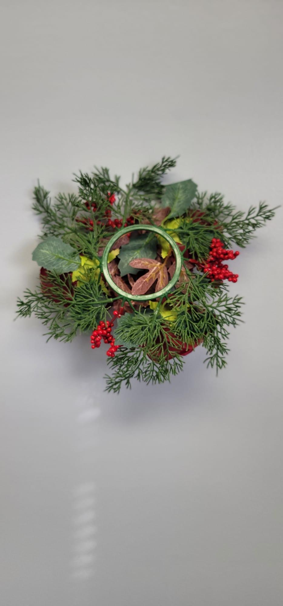 Rose And Holly Table Wreaths, photo 3 of 3