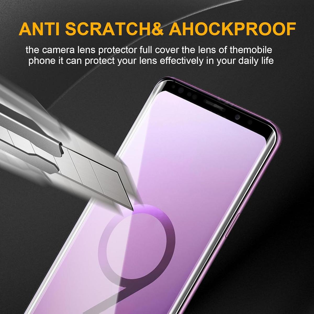 Pack of 3 Samsung Galaxy S9 Plus Tempered Glass Screen Protectors – Case Friendly, HD Clear & Bubble-Free Application, photo 5 of 5