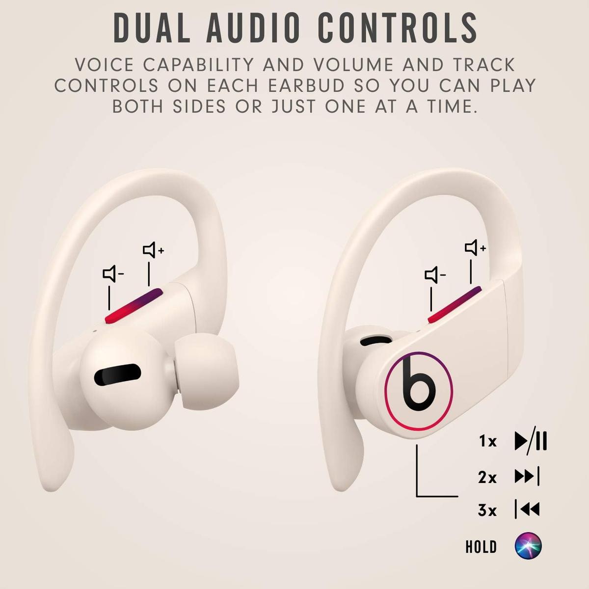 Beats Powerbeats Pro Wireless Earbuds - Apple H1 Headphone Chip, Class 1 Bluetooth Headphones, 9 Hours of Listening Time, Sweat Resistant, Built-in Microphone - Ivory, photo 4 of 7