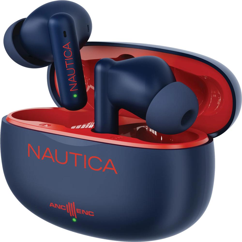 Nautica T680 Hybrid Noise Cancelling (ANC+ENC) Wireless Stereo Earbuds with Charging Case – Bluetooth, Touch Controls, Long Battery Life, photo 3 of 8