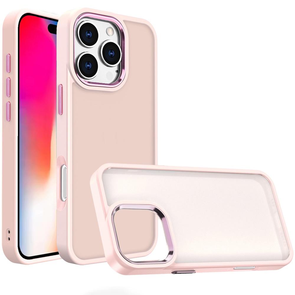 iPhone 16 Pro 6.3" Polished Oil Acrylic Hybrid Case | Thick Clear Back with Metal Buttons & Shockproof Protection, photo 5 of 7