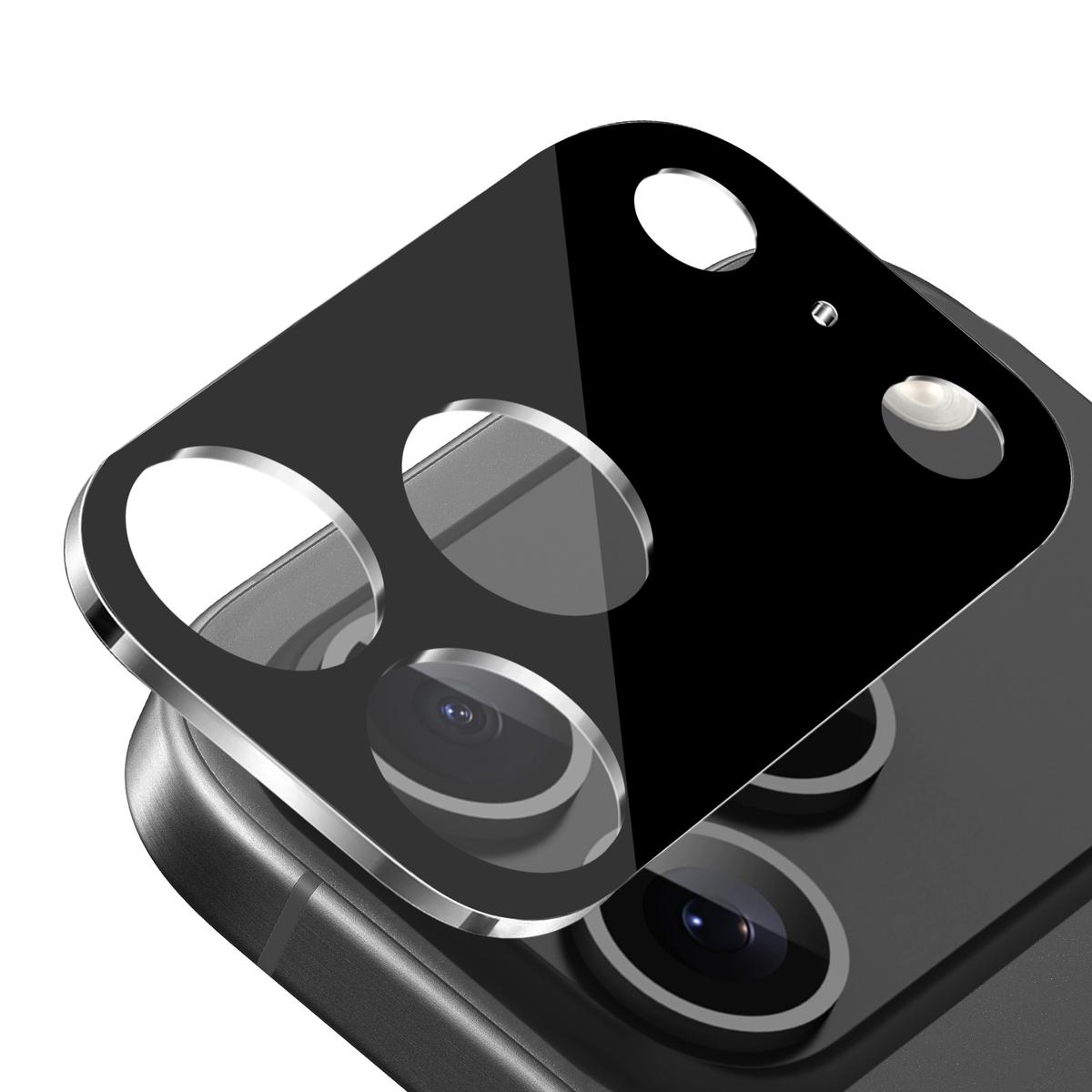 For iPhone 17 Pro Camera Lens Colored Edge Tempered(2.5D) - Black, photo 2 of 2