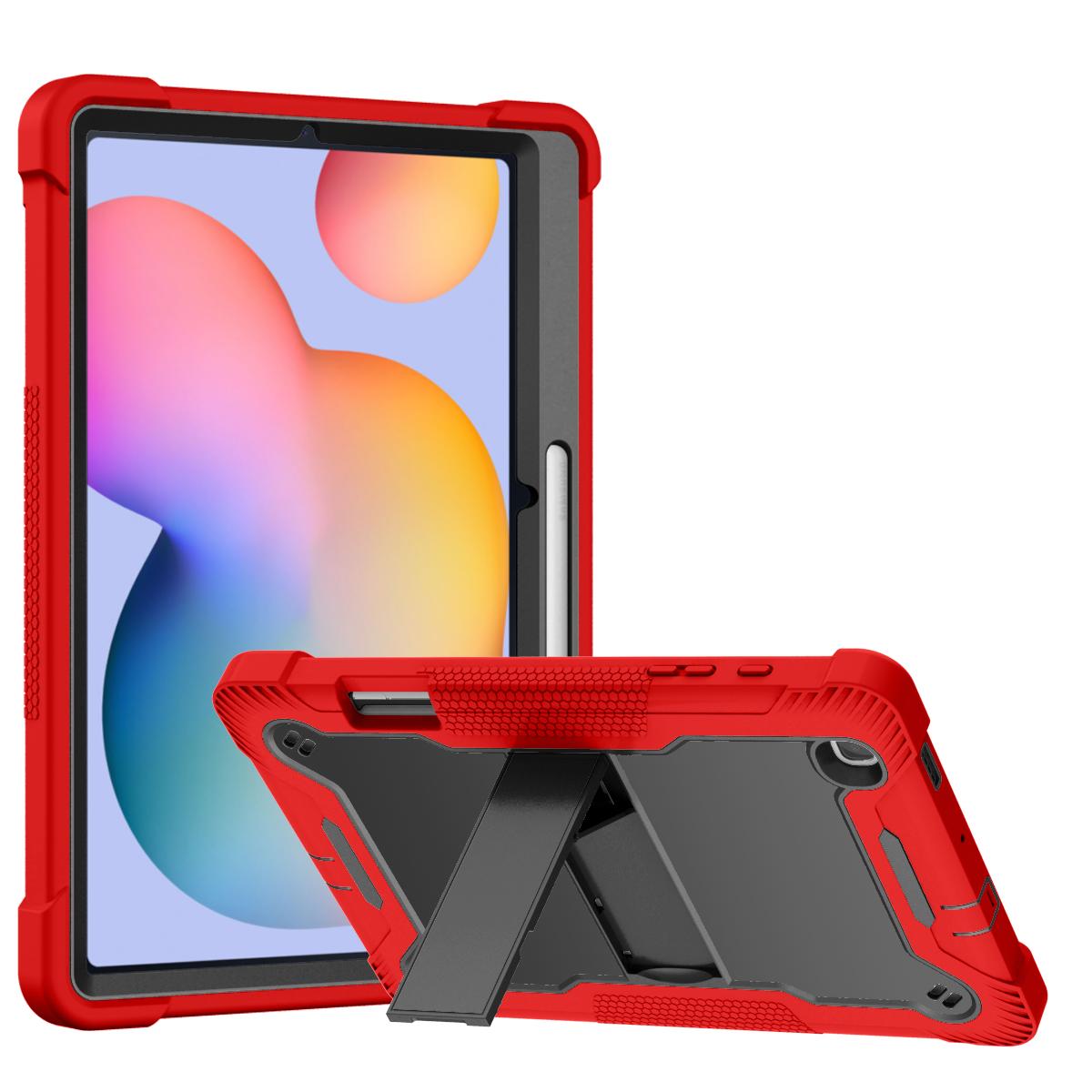 Samsung Galaxy Tab S6 Lite 10.4inch Tough Tablet Strong Kickstand Hybrid Case Cover - Red