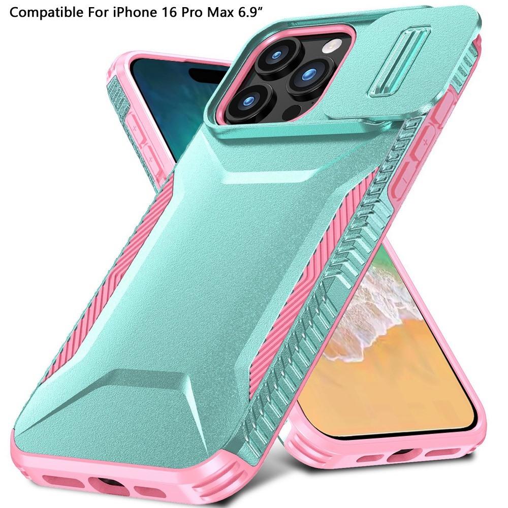 iPhone 16 Pro Max 6.9-Inch Case – Ultimate U Design Hybrid Cover with Slide Camera Window, Shockproof Dual Layer Protection, photo 4 of 7