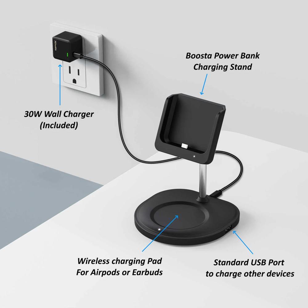 RAPIDX Charging Stand with 30W Adapter-Black