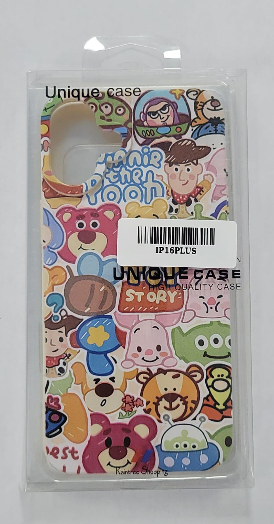Winnie the Pooh & Toy Story Cartoon Collage Phone Case for iPhone 16 Plus