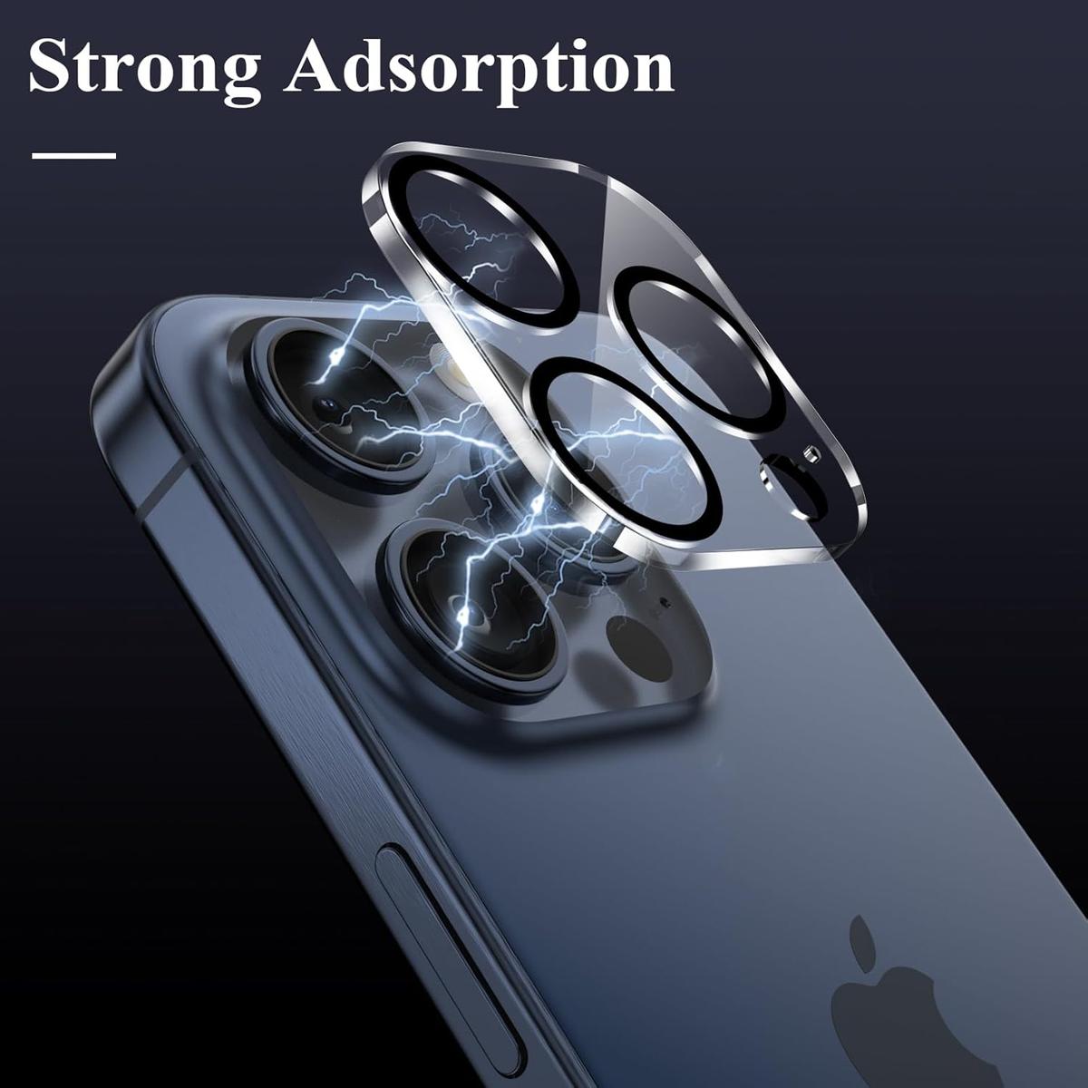 Glass Camera Lens Protector for iPhone 15 / 15 Pro / 15 Pro Max – Ultra-Clear, Scratch Resistant, Easy Installation, photo 4 of 4