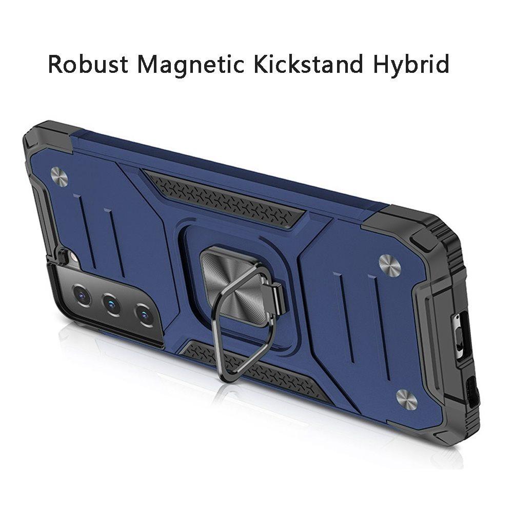 Samsung Galaxy s21 Plus, s30 Plus Robust Magnetic Kickstand Hybrid Case Cover - Blue, photo 2 of 3