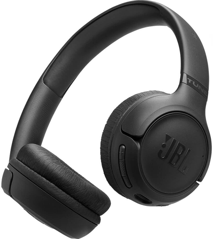 JBL Tune 530BT Wireless On-Ear Headphones – Pure Bass Sound, Bluetooth 5.3, Built-in Mic | Black/White Bundle with AudioTrends Accessories product