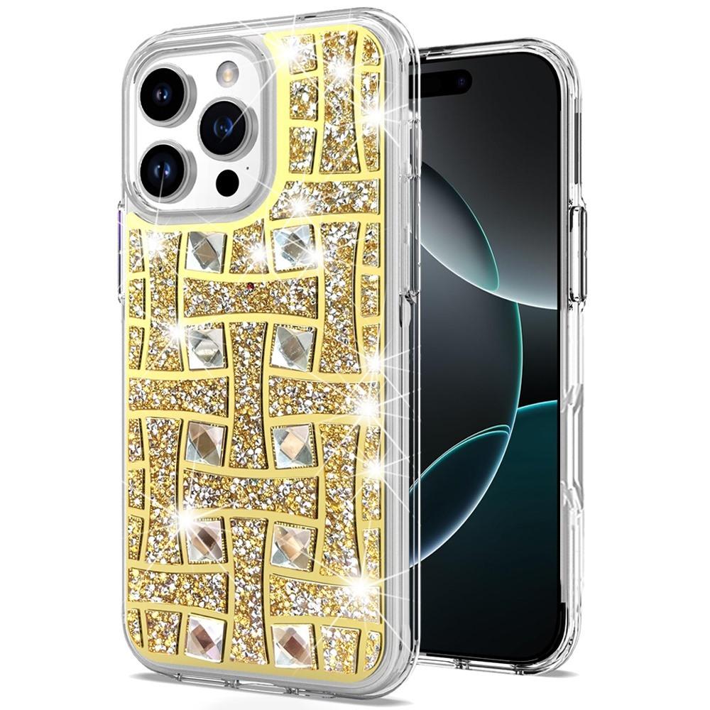 Luxury Gold Glitter Bling iPhone 16 Pro Max | Available in Multiple Colors | US Seller | Free Delivery