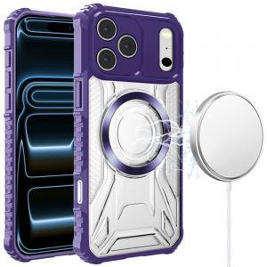 Apple iPhone 18 Pro Max [Magnetic Circle] CD Pattern Transparent Rugged Hybrid - Available in Multiple Colors, photo 2 of 4
